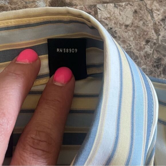 Roundtree & Yorke Shirt Short Sleeve Mens Large​​​ - Picture 6 of 12